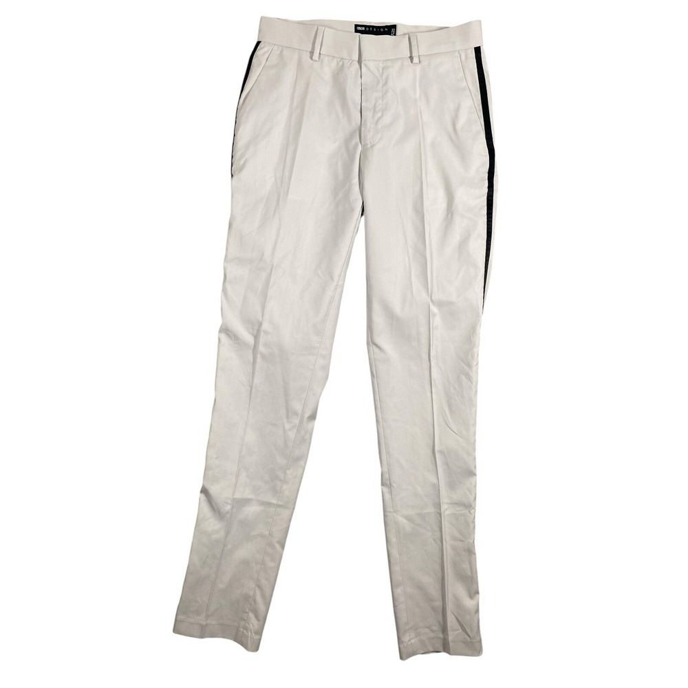 ASOS Mens Skinny Flat Front Gray Tuxedo Suit Pants Size 28x32‎